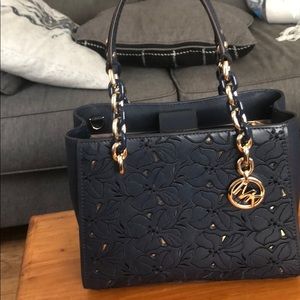 Michael Kors like new used twice navy blue purse